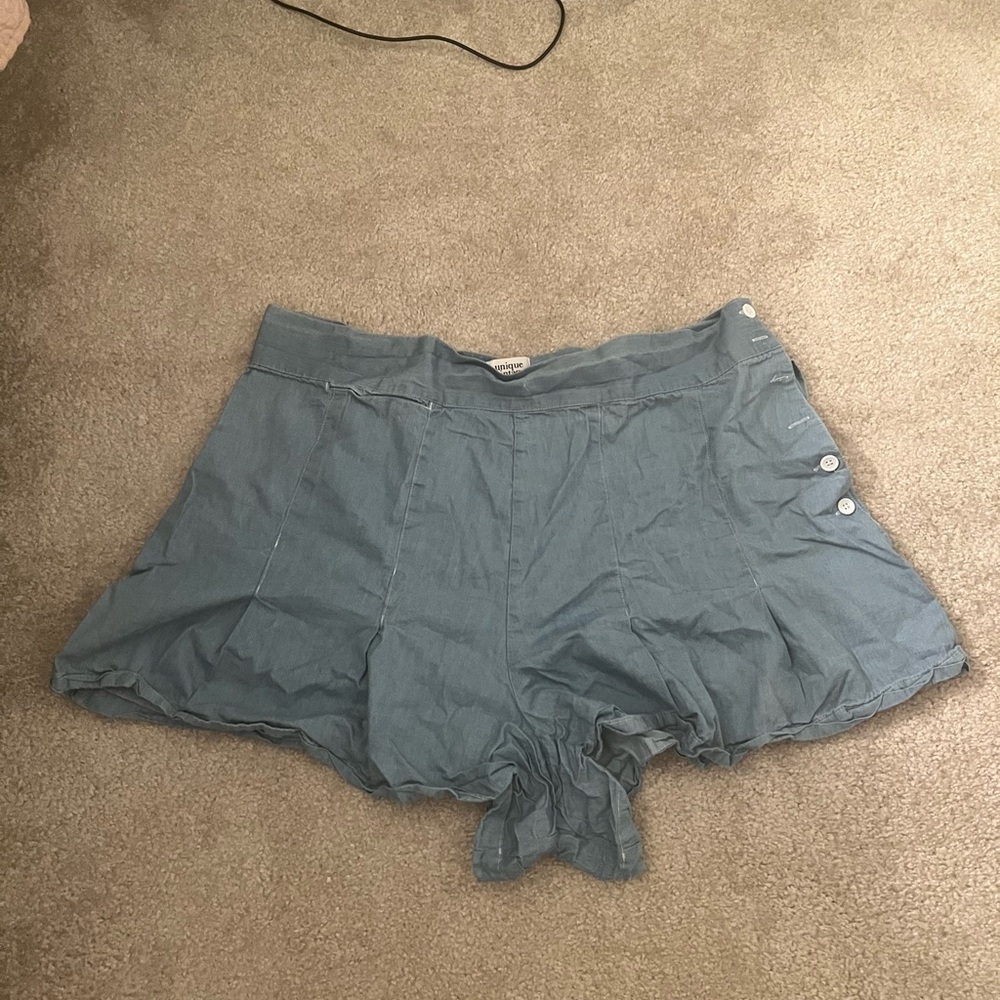Unique Vintage Blue Women's Skorts